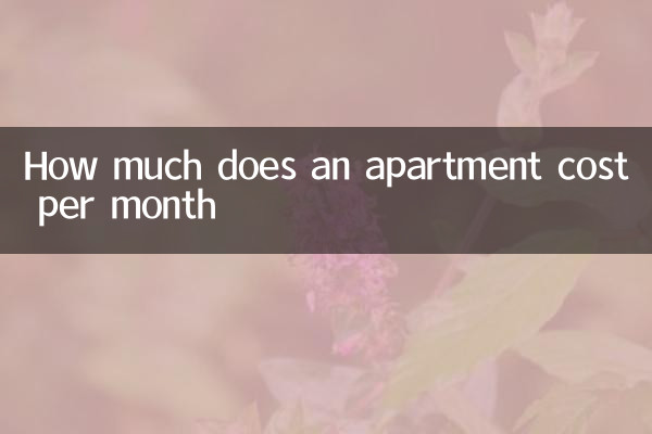 How much does an apartment cost per month