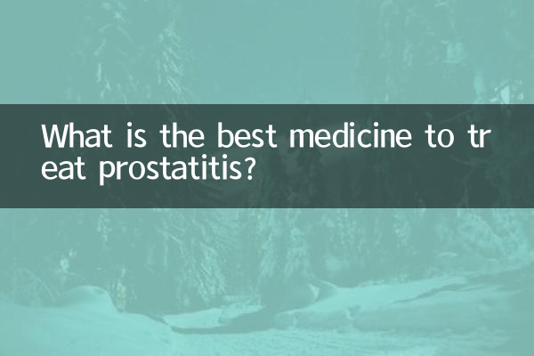 Was ist das beste Medikament zur Behandlung von Prostatitis?