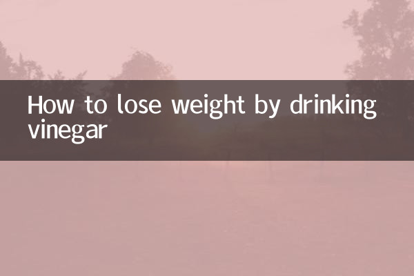 How to lose weight by drinking vinegar
