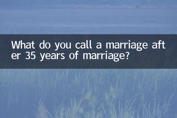 Come si chiama un matrimonio dopo 35 anni di matrimonio?