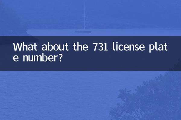 ¿Qué pasa con el número de matrícula 731?