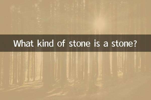 أي نوع من الحجر هو الحجر؟