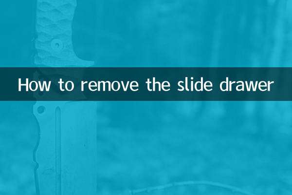 Cómo quitar el cajón deslizante