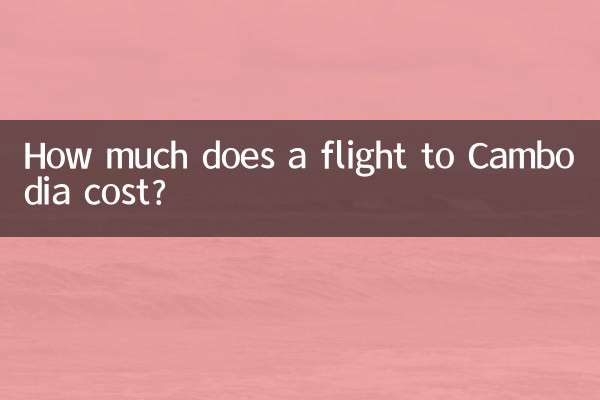 ¿Cuánto cuesta un vuelo a Camboya?