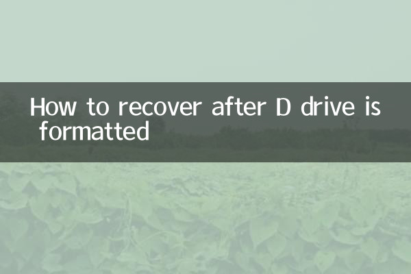 डी ड्राइव फॉर्मेट होने के बाद कैसे रिकवर करें
