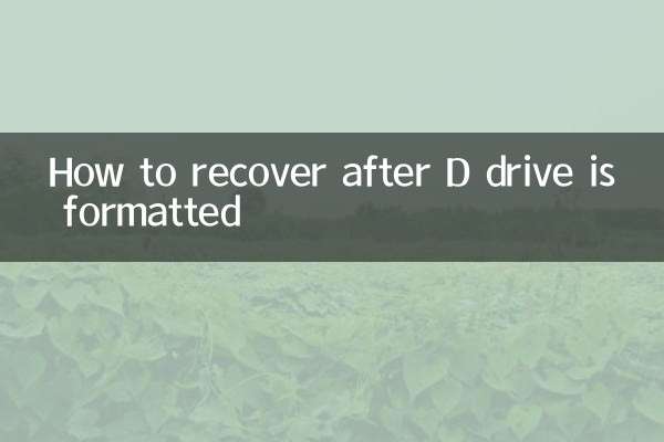 Comment récupérer après le formatage du lecteur D