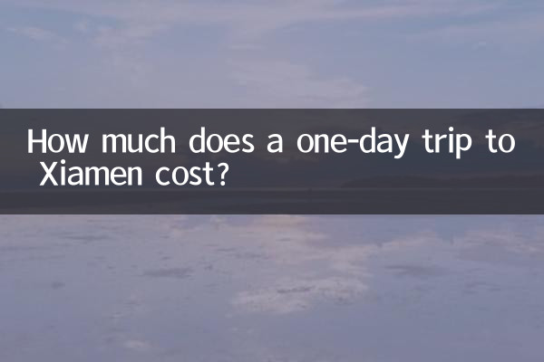 জিয়ামেনে একদিনের ভ্রমণের খরচ কত?