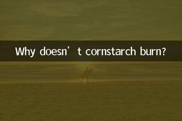 Why doesn’t cornstarch burn?