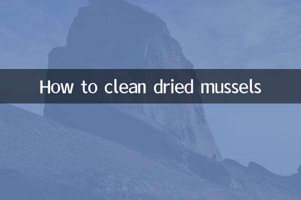 Come pulire le cozze secche