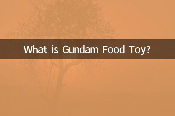 Cos'è il giocattolo alimentare Gundam?