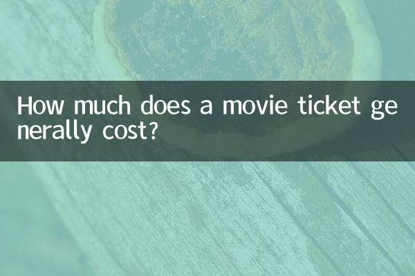How much does a movie ticket generally cost?