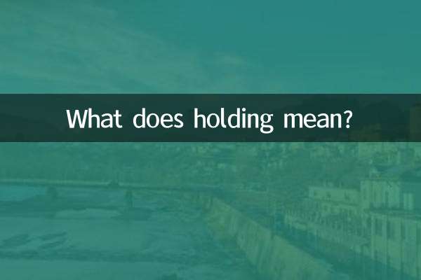 O que significa segurar?