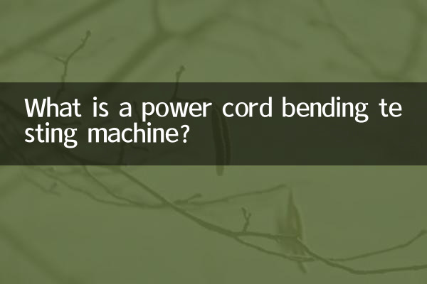 ¿Qué es una máquina de prueba de doblado de cables de alimentación?