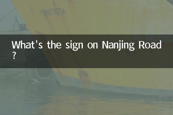 Was ist das Schild an der Nanjing Road?
