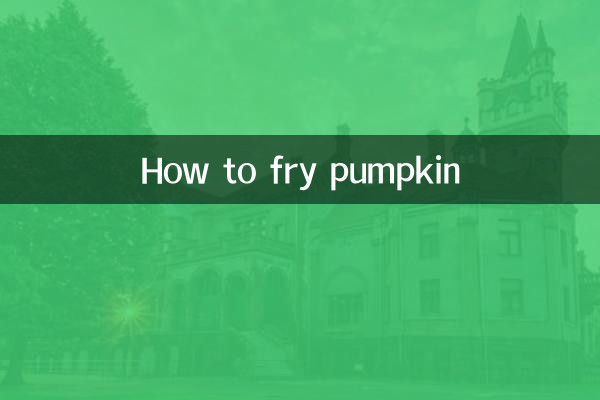 Cómo freír calabaza