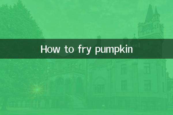 Cómo freír calabaza