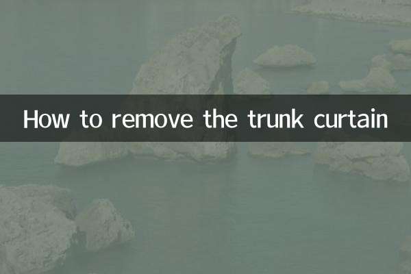 後備箱遮物簾怎麼拆