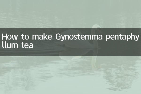 How to make Gynostemma pentaphyllum tea