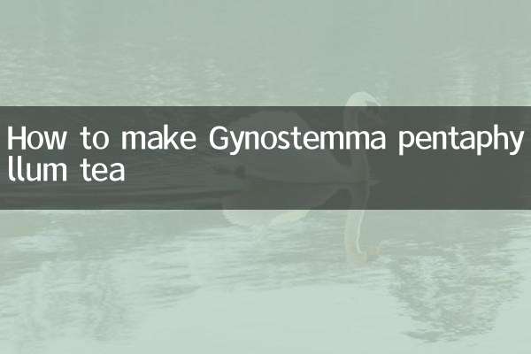 How to make Gynostemma pentaphyllum tea
