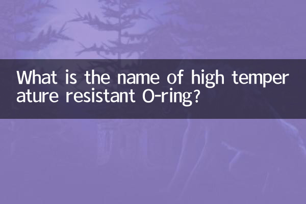 What is the name of high temperature resistant O-ring?