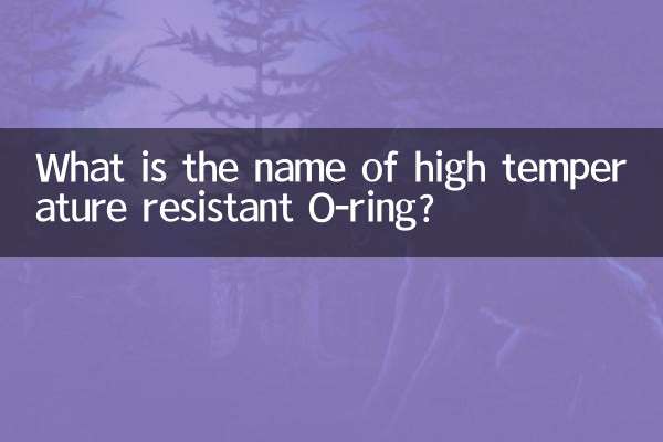 What is the name of high temperature resistant O-ring?