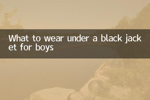 Cosa indossare sotto una giacca nera per i ragazzi
