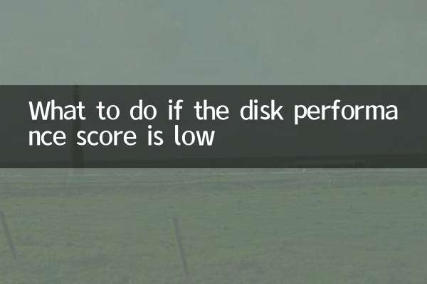 O que fazer se a pontuação de desempenho do disco for baixa