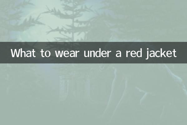 빨간 재킷 안에 무엇을 입을까요?