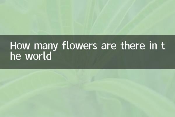 How many flowers are there in the world