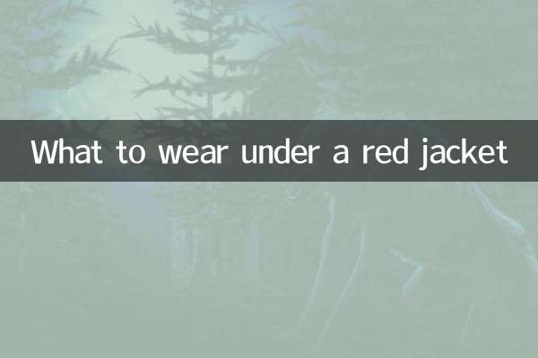 빨간 재킷 안에 무엇을 입을까요?