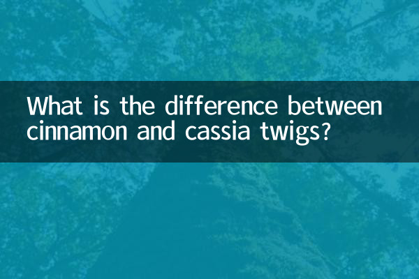 What is the difference between cinnamon and cassia twigs?