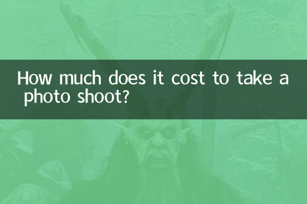 Wie viel kostet ein Fotoshooting?