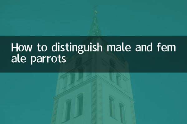 Как отличить попугаев мужского и женского пола