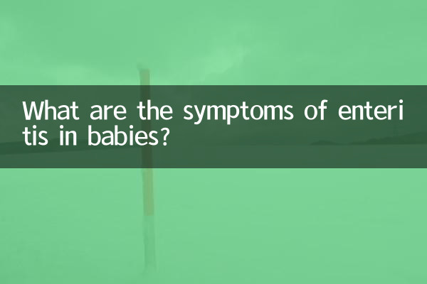 Quali sono i sintomi dell'enterite nei bambini?