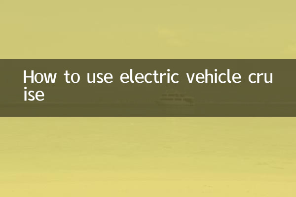 전기차 크루즈 이용방법