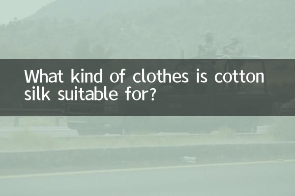 À quels types de vêtements la soie de coton convient-elle ?