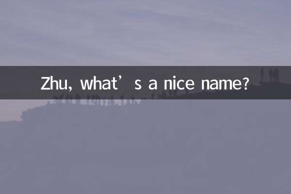 朱什么名字好听