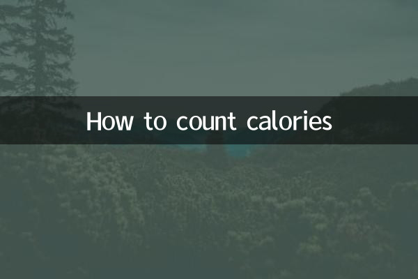 Cómo contar calorías