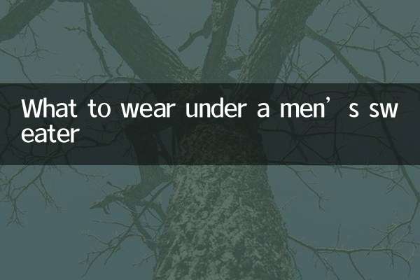 Was trägt man unter einem Herrenpullover?