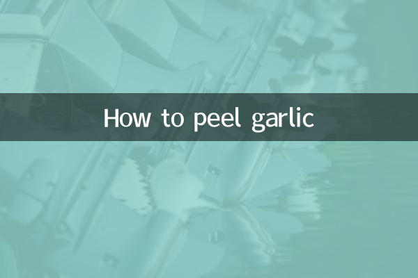 Como descascar alho