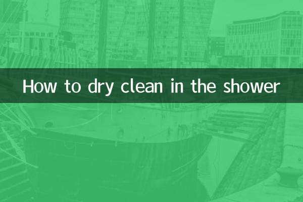 Wie man unter der Dusche chemisch reinigt