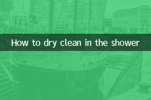 Wie man unter der Dusche chemisch reinigt