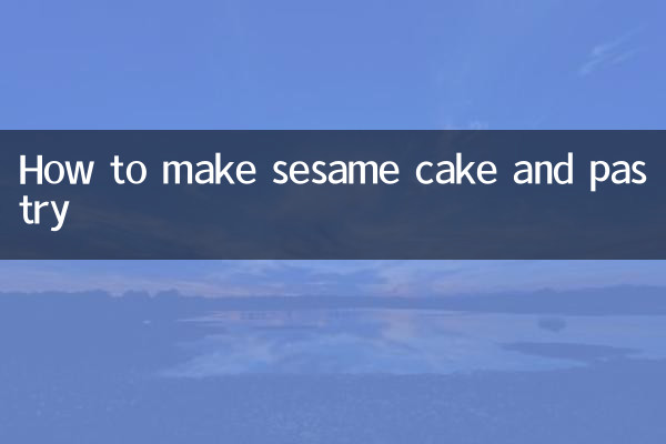 Wie man Sesamkuchen und -gebäck macht