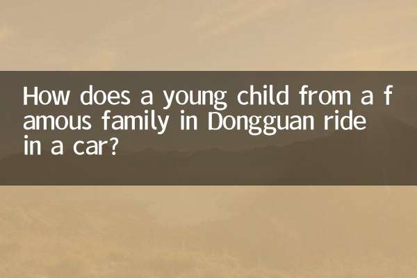 東莞の名家の幼い子供はどうやって車に乗っているのでしょうか？