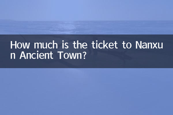 Quanto custa o ingresso para a cidade antiga de Nanxun?