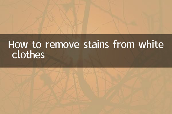 How to remove stains from white clothes