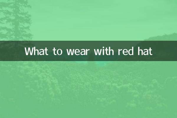 赤い帽子と何を着るか