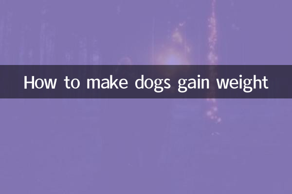 কিভাবে কুকুরের ওজন বাড়ানো যায়