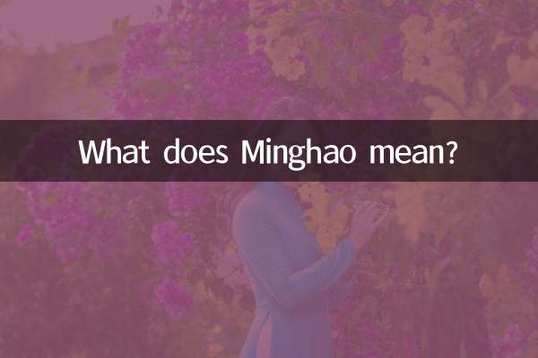 मिंगहाओ का क्या मतलब है?