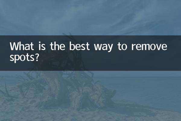 What is the best way to remove spots?